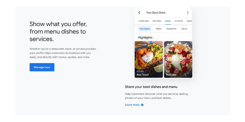 show products google
